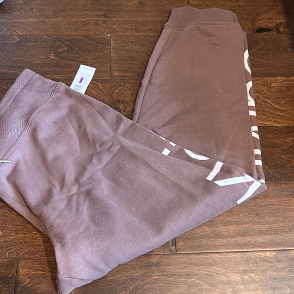 Calvin Klein Womens Sweatpants Plus sz 2X  Logo brown Nwt Drawstring - Picture 3 of 7